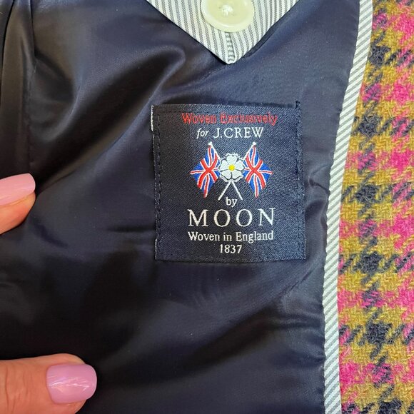J.Crew Moon Wool Plaid Parke Blazer Size 00 - Picture 9 of 13
